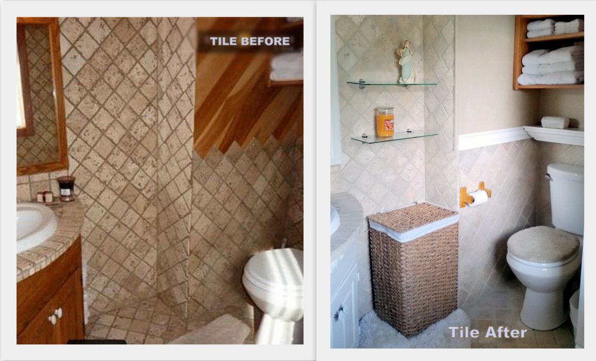 Realtor_YRSTRU's tweet photo. Renew your #bathroom &amp; #tile for the new year #DIY #Rehab #makeover #realestateinvesting #realestate #homedecor #homedoration #facelift https://t.co/HhWyAzasvy https://t.co/IfacRAL4bh
