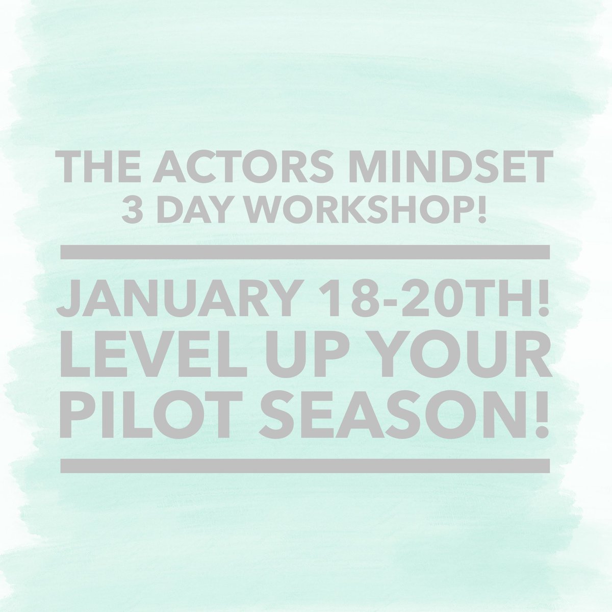 New! A 3 day, “how to” guide to train your mindset around all aspects of PERFORMANCE including: TRANSFORMING OUR RELATIONSHIP to nerves , mindfulness training, HOW TO DEAL WITH negative self-talk, EXERCISES FOR building confidence.  
link to register: theaquilastudio.com/mindset-weeken…
