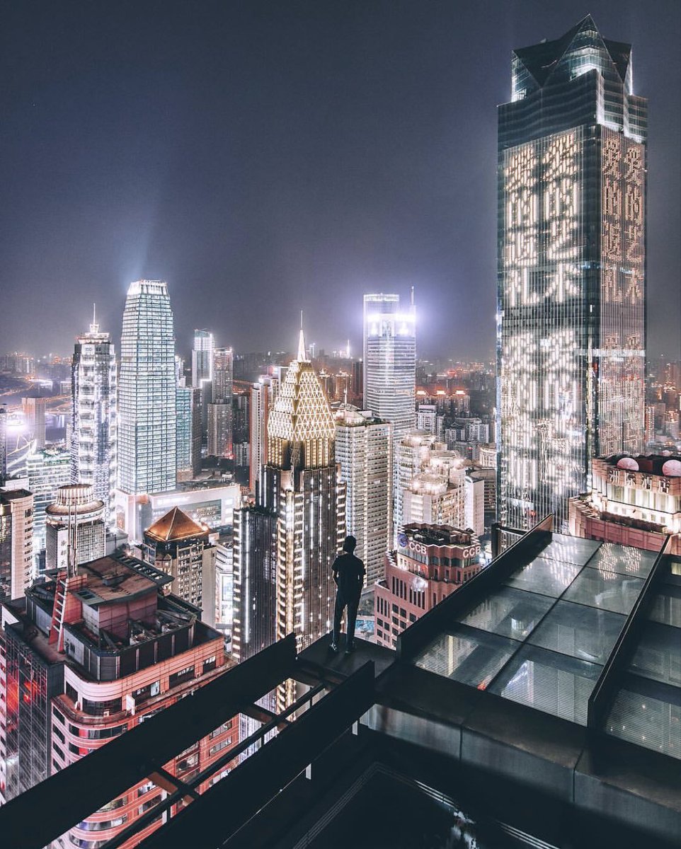 Some say Chongqing is cyber punk. Idk is this cyber punk? Photo by Zhu Wenqiao (Instagram: wenqiao.z)