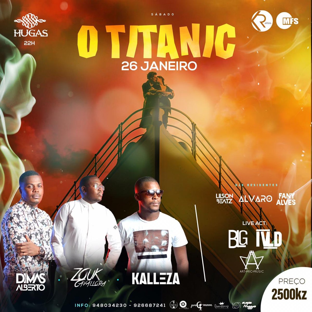 KRempreendi's tweet photo. 🛳O Titanic🛳 
26 de Jan. 🗓 No Hugas Café (Rua da Brazuca) 

👨🏾‍✈️KR ENTERTAINMENT &amp; MFS👨🏽‍✈️

Powered by: N’Gola &amp; Supermatch🤝 https://t.co/Dv9fqeTTHP