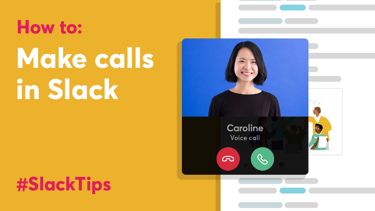 SlackHQ's tweet image. Ring in the new year by giving your colleagues a ring — without leaving Slack. 📞Learn how: bit.ly/2C1w7bL #SlackTips