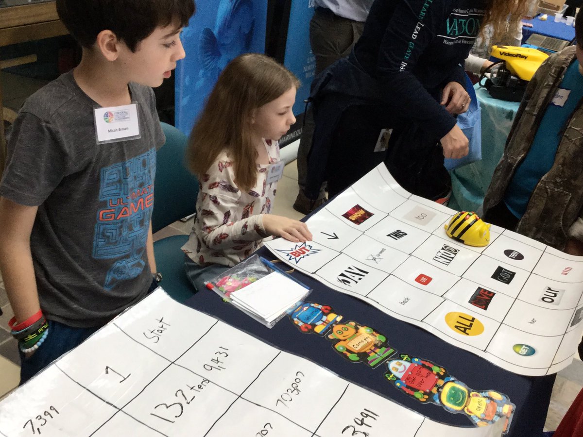 All the #FridayFeelings today as these 4th graders showcased their robotics projects at the #cestem conference! Thank you @UNCWWatsonEd for this amazing opportunity! 

#kidscanteachus #EmpowerBook #InnovatorsMindset #LCInnovation #futuredriven #nhcschat #DesignThinking #NCDLCN