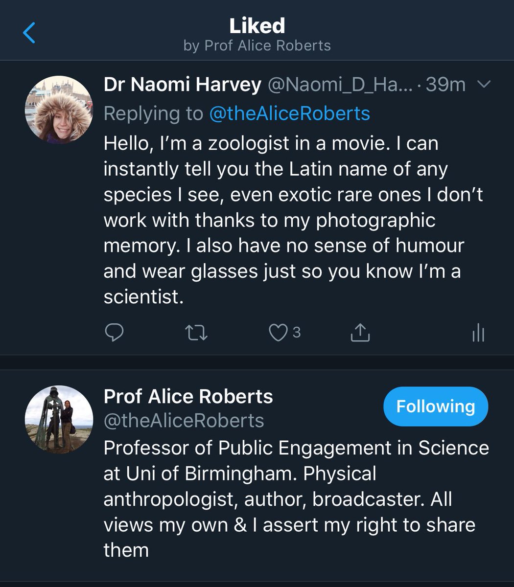 Téléchargement gratuit Images Dr Naomi Harvey A Twitter Omg Professor Alice Roberts Just actualisé salutations
