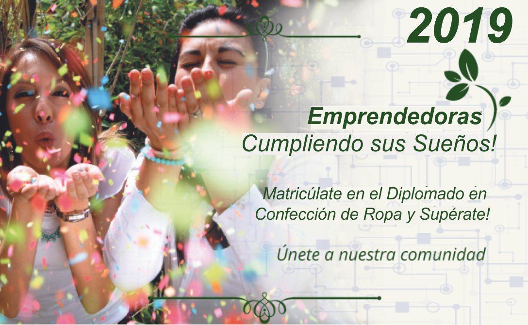Modafacil_DIY's tweet photo. 2019 - MUJERES EMPRENDEDORAS #CumpliendoSusSueños

Matricúlate ya en el Diplomado en Confección de Ropa y Supérate en la vida!  https://t.co/c6WYGo6Ll8…/ Matricúlate y descarga los videos y los moldes para iniciar tu propia empresa

¡40% de Descuente para las Matrículas en Enero https://t.co/QOdFVhPhcP