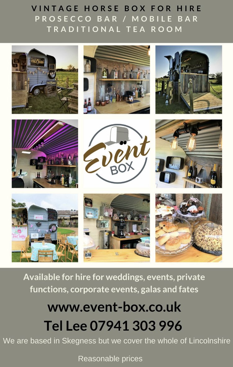 EventBoxLincs's tweet image. Vintage horsebox For Hire, Prosecco Bar / Mobile Bar / Traditional Travelling Tea Room #skegness #Lincolnshire #prosecco #tearoom