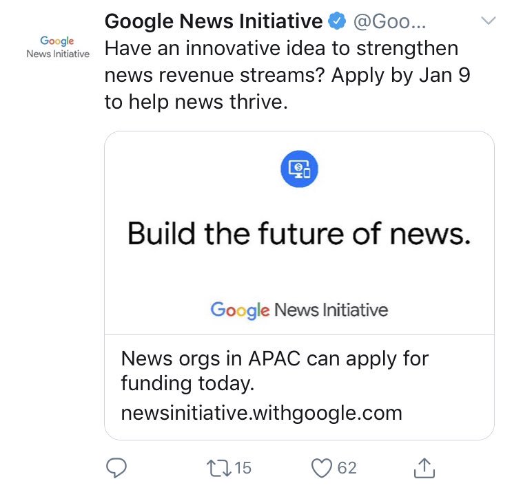 cankles's tweet photo. idea #1: Pay news organisations better, Google? (and Facebook) https://t.co/RjnF2DbyBF