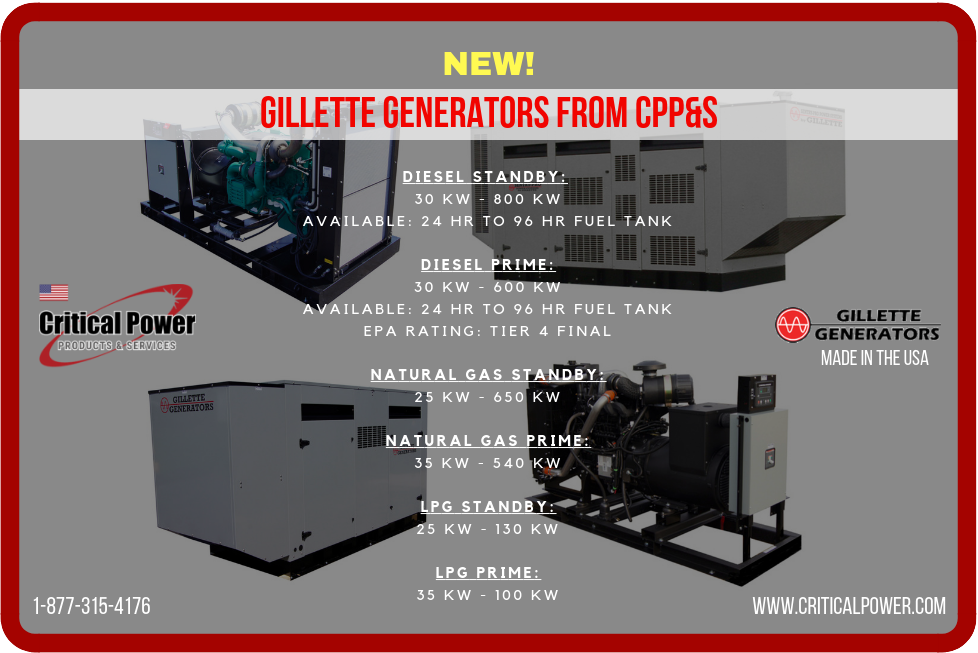 criticalpowerps's tweet image. Did you know CPP&amp;amp;S sells New Gillette Generators? For over 50 years, Gillette has been perfecting the craft of providing world class products 
@gillettegenerators #madeintheUSA #dieselgenerators #naturalgasgenerators #propanegenerators 
#criticalpower #criticalpowerps