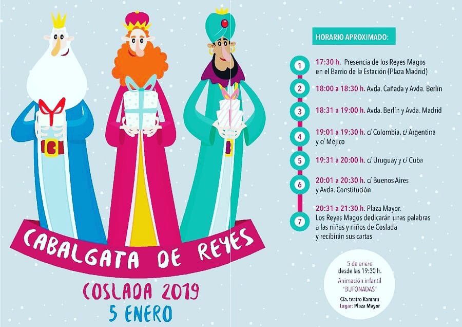 Todo preparado para poder recibir a sus majestades con su cabalgata, esperamos que tengáis vuestros regalos 😊  <a href="/Ayto_Coslada/">Ayuntamiento de Coslada</a> <a href="/policia/">Policía Nacional</a>  <a href="/is4k/">internetsegura4kids</a>  <a href="/guardiacivil/">Guardia Civil</a>  <a href="/menoresenred/">Menores en Red</a>
