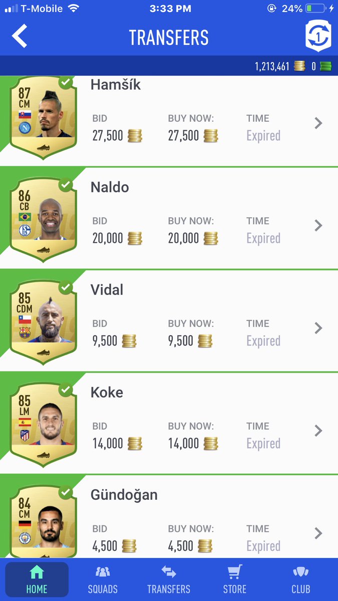 ObiKenobi93HD's tweet photo. Here’s Proof of the players I packed (Hamsik,Naldo and Koke) + few more players in my club I sold to get a bit more coins during the Tévez SBC #FIFA19 #FUT #FUTFlashback @BRownSK1N @RamiboooiPlays @BobbleheadFUT @Martin2FUT https://t.co/ototWcyVfl