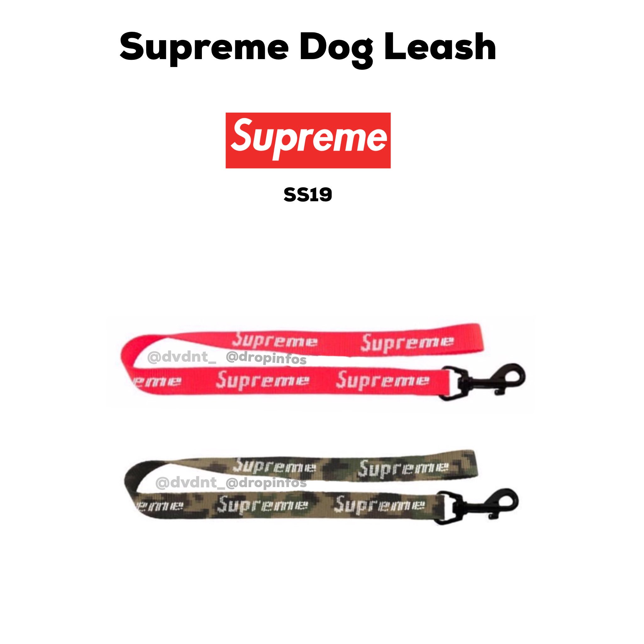 Download Dropinfos On Twitter Supreme Dog Leash Leaked Could Be Releasing In 2019 Picture Is A Mock Up Based On Actual Product Dvdhnt Thoughts Don T Forget To Drop A Follow Dropinfos For