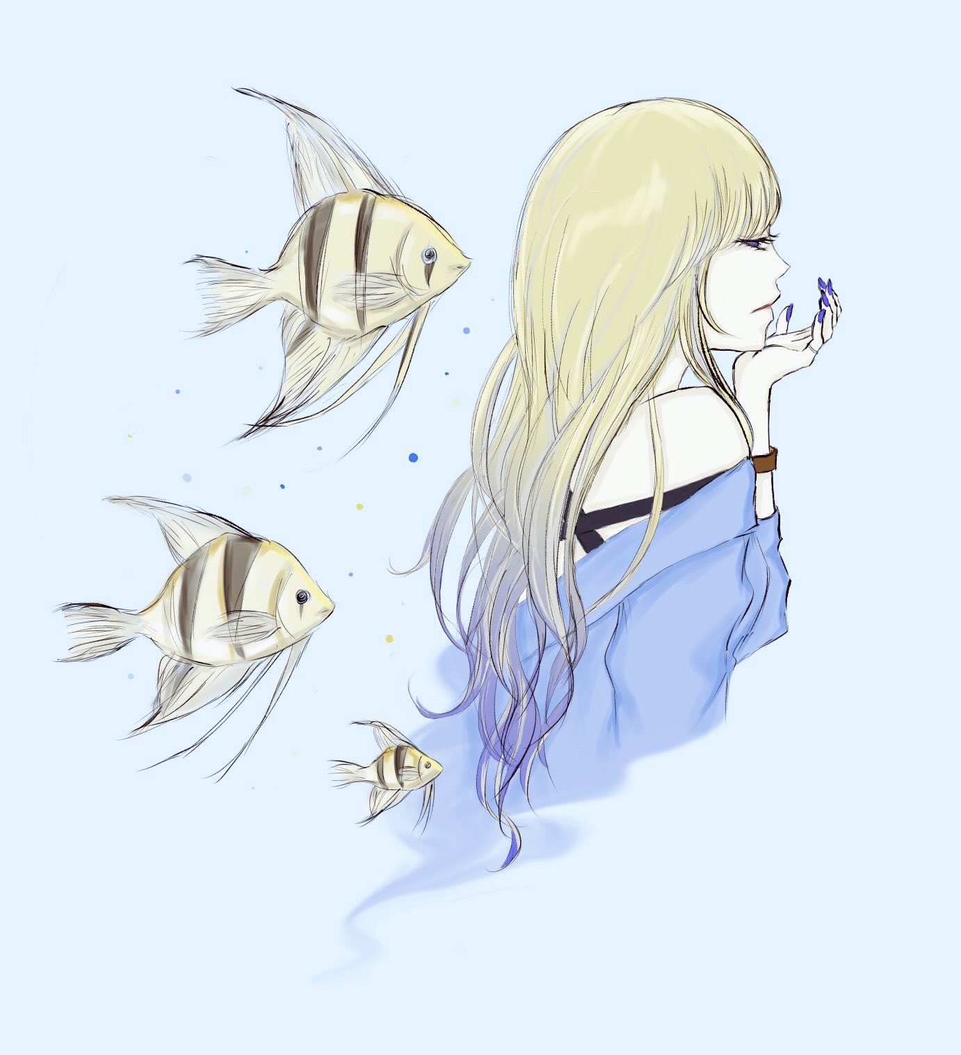 雨色 イラスト イラスト好きと繋がりたい 落書き Illustration Illust エンゼルフィッシュ メディバンペイント 横顔 雨色 イラスト イラスト好きと繋がりたい 落書き Illustration Illust エンゼルフィッシュ メディバンペイント 横顔