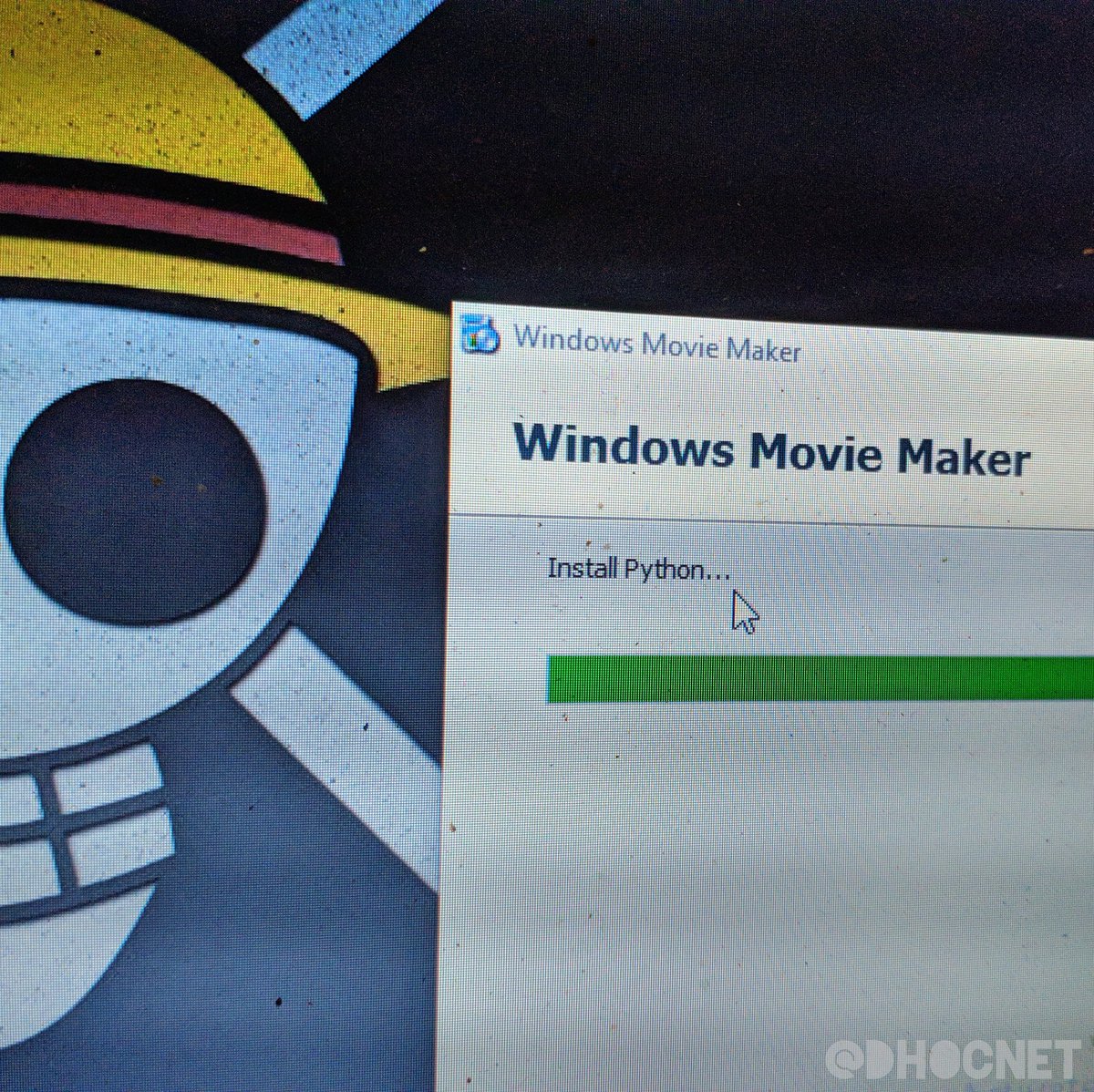 dhocnet's tweet photo. Windows Movie Maker Menggunakan #python? ah ternyata beda pengembangnya!
.
.
#bali #serviskomputer #servicecomputer #serviskomputerbali #computerservice #computerrepair #laptop #networking #jaringan #wifi #windows #windows10 #linux #comic #comicstrip #photocomic #memecomic https://t.co/6HHVIysyMr