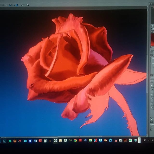 asfarnham's tweet image. The rose petals are done. The stem will follow... ;) #roseartwork #redroses🌹 #digitalart #digitalpainting #digitalartdesign #digitalartpainting #2d #clipstudiopaint #workinprogress #persistence bit.ly/2F9cNxi