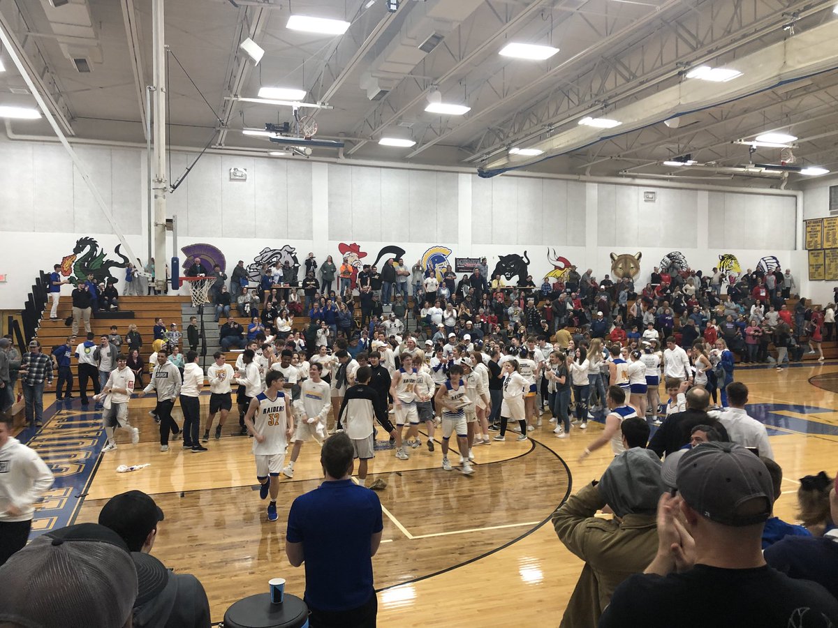 ncpep's tweet photo. SO PROUD OF OUR BOYS TONIGHT!!! Great win against Central! And congrats to Cody Hubbard for the winning buzzer beater shot! #bluecrew #wecanthidethatraiderpride 💙💛🏀⛹🏼‍♂️ https://t.co/BVXSMLE2mf