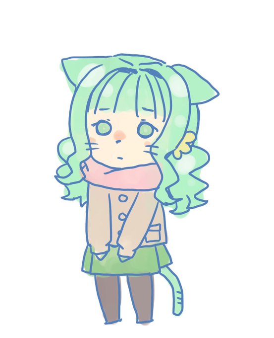 「猫娘 ロングヘアー」のTwitter画像/イラスト(古い順)