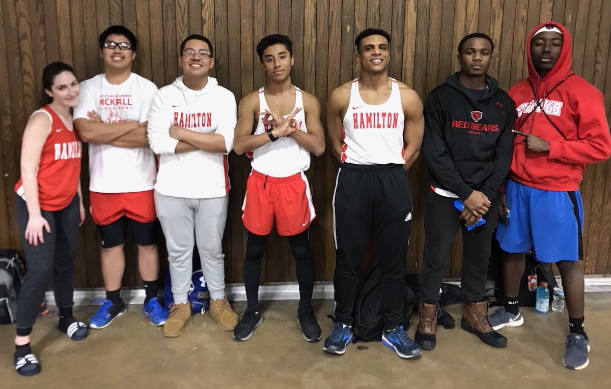 RedRaiderAD's tweet photo. Congrats to Hamiltonโs โPR Crewโ who all set personal records at RCC during the Dendy II Indoor Track Meet! #PRCrew #Trackies #HamiltonTrack https://t.co/sWJ3SaKp0x
