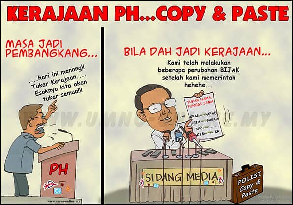 RT tokmatn9: Mana lagi teruk, yang dituduh gagal selama 61 tahun ke atau hanya tukar nama je apa2 yang pernah dikutuk dulu ?
Se bangsat bangsat #UMNO, se hina hina UMNO, dan se buruk buruk UMNO yg di caci,  adalah lebih baik dari #PH sekarang ..

#keraja…