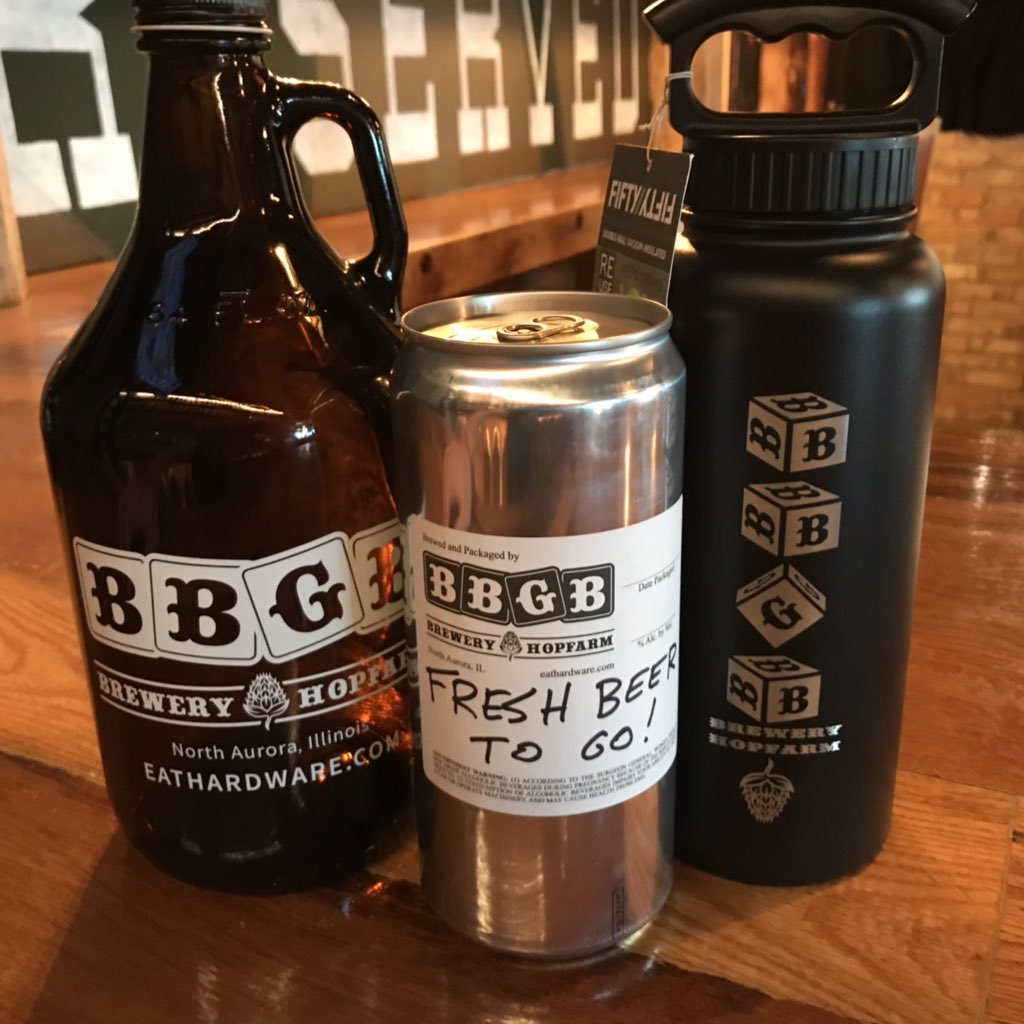 RJSalzman's tweet photo. It was like a second Christmas when new growlers and a crowler machine were delivered to the brewery today https://t.co/5R7xDODbFg