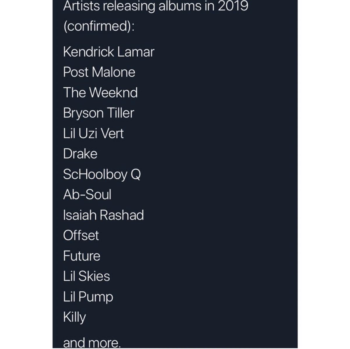 Which album are you looking forward to? 🤔
