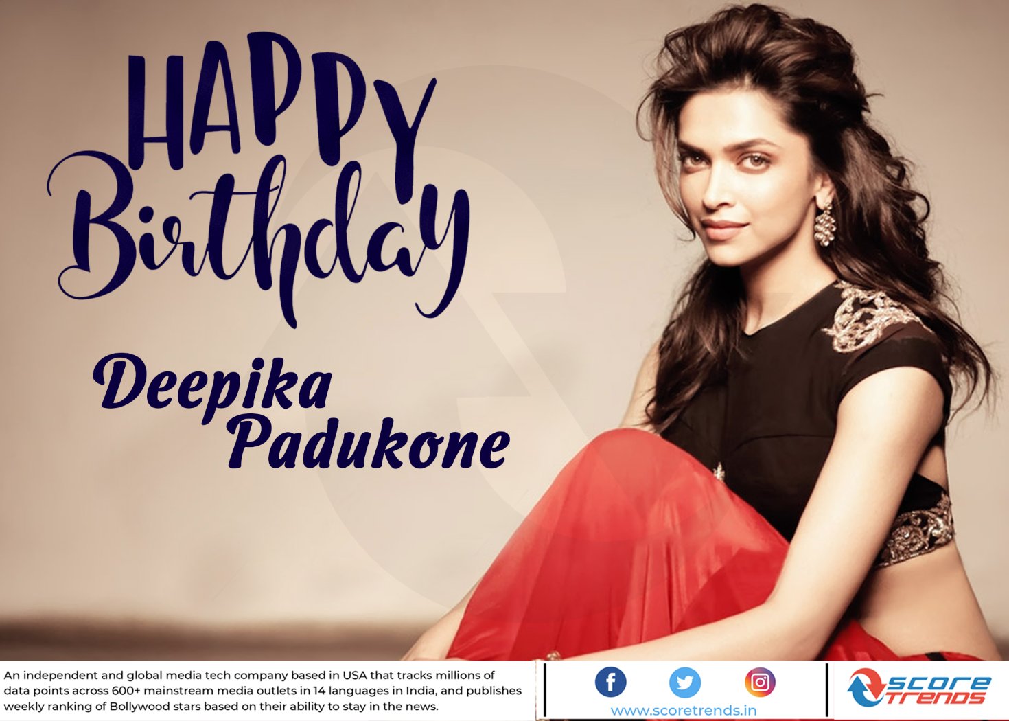 Score Trends wishes Deepika Padukone a Happy Birthday!!     