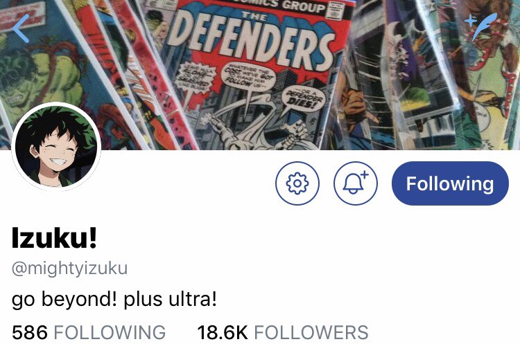 Izuku is bakusquad but famous enough to have an official account