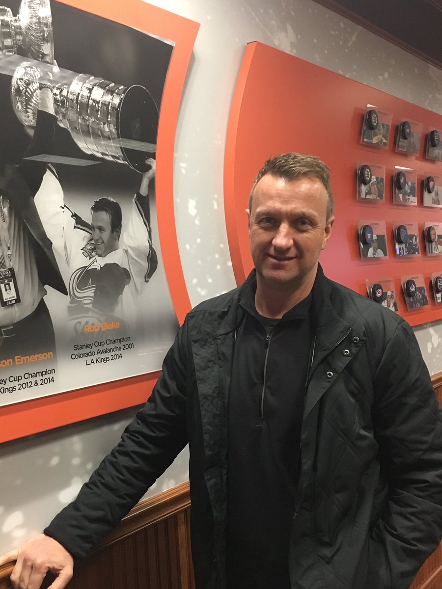 BGSUHKY's tweet image. Current GM of the @LAKings, our alumnus, and one of the greatest to ever play this game Rob Blake (@Robblake4) was in attendance for tonight’s victory! 🏒 TAPS to a legend. #AyZiggy