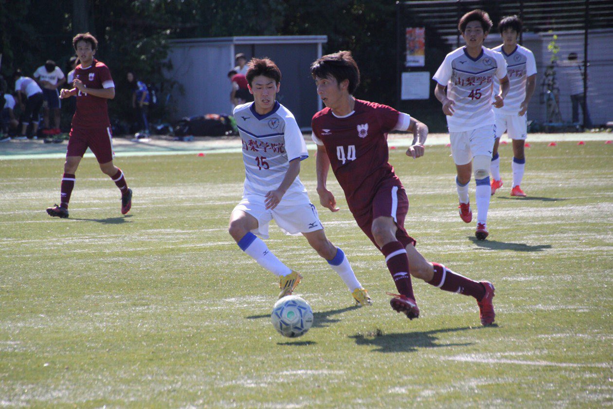 上智大学体育会サッカー部 幹部紹介 前回に引き続き 新体制の幹部をご紹介します 新体制で副主将を務めますのは 五十嵐大智 6 Df 専修松戸高校 です サッカーに対する姿勢や意識は人一倍強く 公式戦でチームを引っ張っている中心選手の1人です