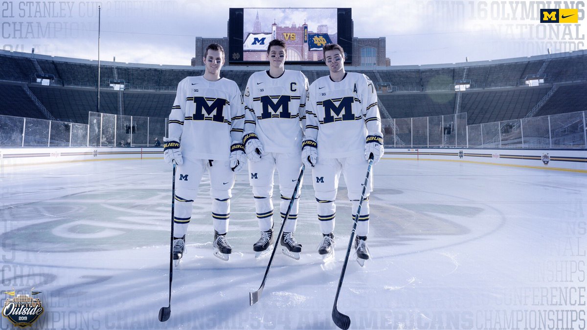 Michigan Hockey On Twitter Broke Out The Winter Whites Today