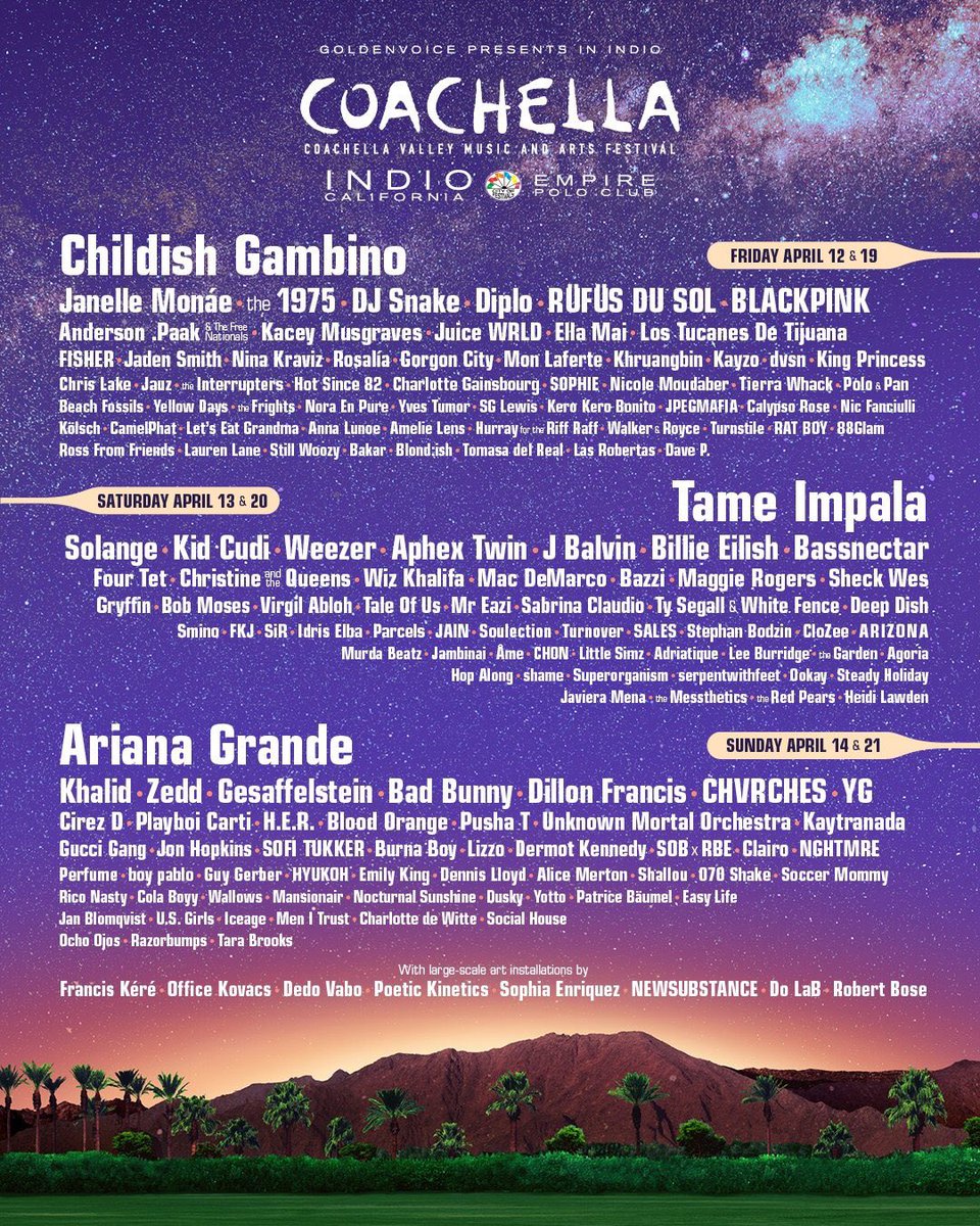 Fkjmusic's tweet photo. hi coachella 🌴🌴🌴 https://t.co/bPnlMTQrXu