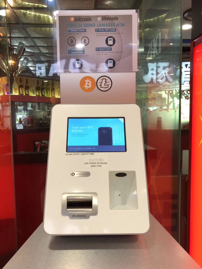 Singapore Liang Court shopping centre added a Bitcoin/Litecoin ATM.