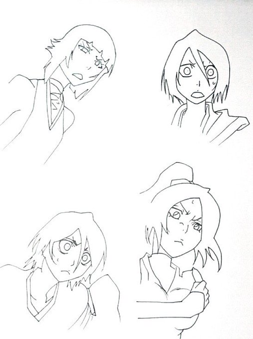 BLEACHの模写練習その3,4です～ 