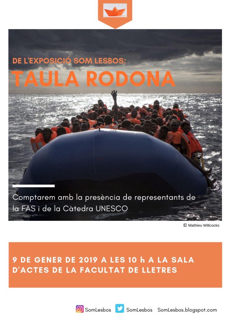 🔶 9 DE GENER A LES 10:00H: TAULA RODONA DE L’EXPOSICIÓ #SOMLESBOS!!!

🔶A la sala d’actes de la Facultat de Lletres de la <a href="/UABBarcelona/">Universitat Autònoma de Barcelona</a> . 
Comptarem amb representants de la <a href="/FAS_UAB/">Fundació Autònoma Solidària - UAB</a> i de la Càtedra UNESCO <a href="/UNESCO_es/">UNESCO en español 🏛️#Educación #Ciencia #Cultura</a> 

Us hi esperem!

#UABrefugi