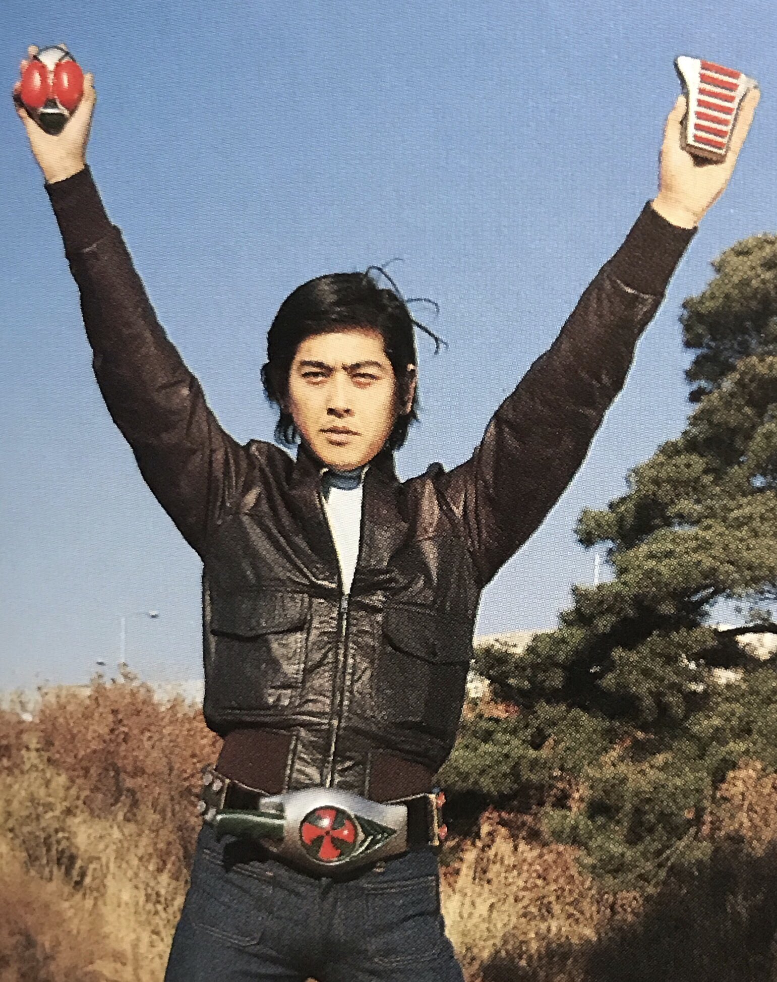 速水亮直筆サイン＋仮面ライダーXマスク