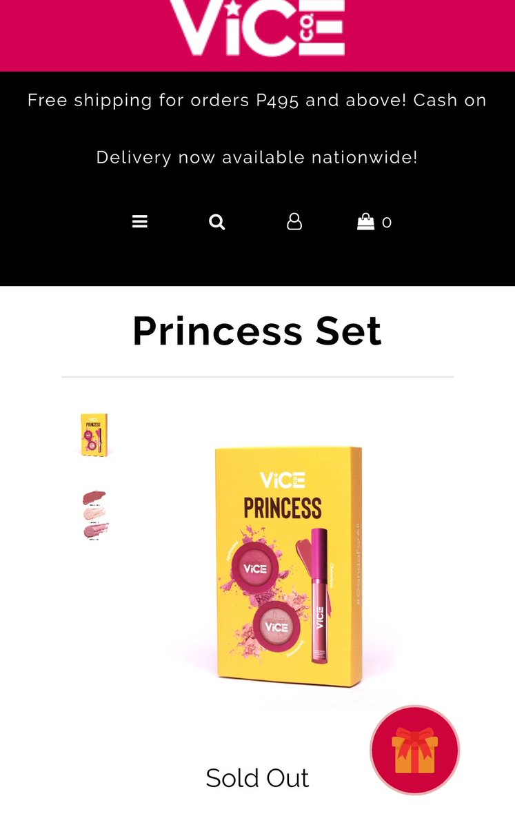 0xbebex0's tweet photo. Wow legit na SOLD OUT at Trending ang #ViceCoPrincessMaymaySet second Batch na pala to. 

Congrats @maymayentrata07 &amp; @vicecosmeticsph 

Thank you @vicegandako for making our Skrengge Princess as one of your endorsers. https://t.co/9EyhulSxWt