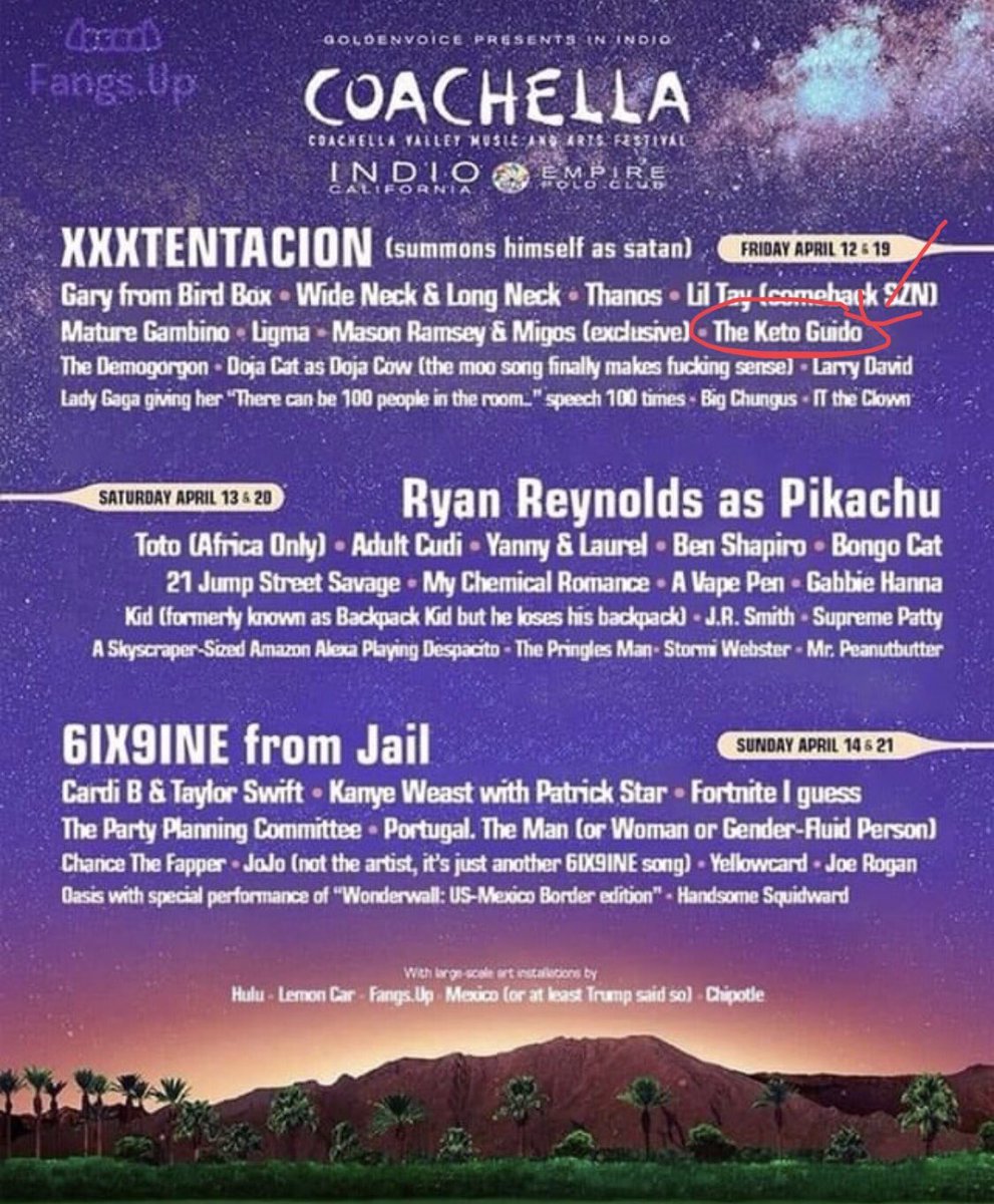 Looks like I’m performing at #Coachella this year . 🤦🏻‍♂️😂