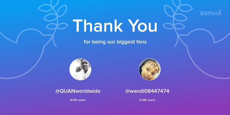 pilempilane's tweet photo. Our biggest fans this week: @QUANworldwide, @wandi08447474. Thank you! via https://t.co/s2TX0IBdJO https://t.co/LfpQQCutJ1