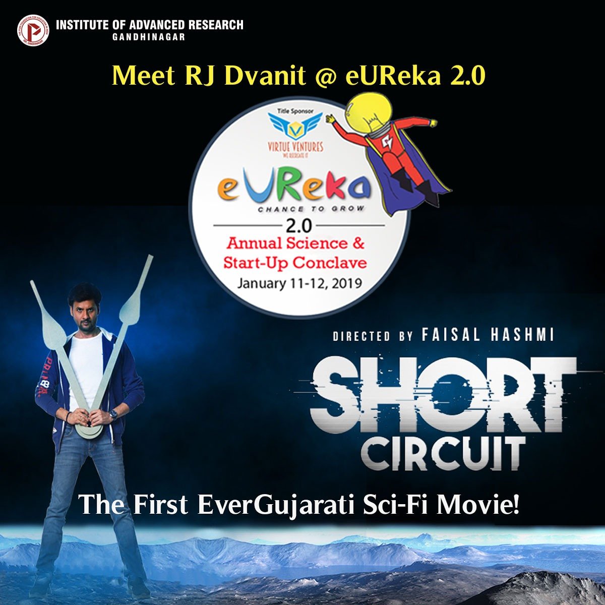 EurekaIar's tweet photo. We are super excited to announce that @RjDhvanit will be joining us at Eureka 2.0, what are you waiting for? Get yourself register now.. #Eureka2.0 https://t.co/R5JUfdf1n7