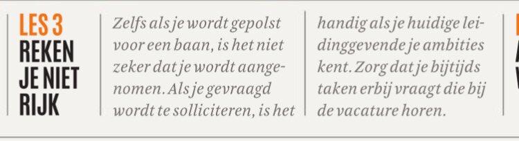 Intern #solliciteren tip: 

Drink koffie ☕️ met mensen in het bedrijf die jou verder zouden kunnen helpen, ook als er geen vacature is. Laat je ambities blijken en vraag welke kwaliteiten nodig zijn voor de door jou gewenste functie.😀

via <a href="/FD_Persoonlijk/">FD Persoonlijk</a> fd.nl/fd-persoonlijk…