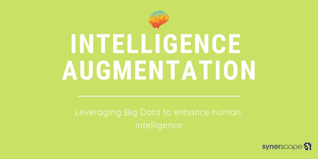 synerscope's tweet image. #IntelligenceAugmentation
Future of human-technology interaction: AI or IA? We @synerscope believe in Intelligence Augmentation (IA). 

Our goal is to create solutions that tell you: “Hey, take a look at this; I think it’s important and so you should pay attention to this”