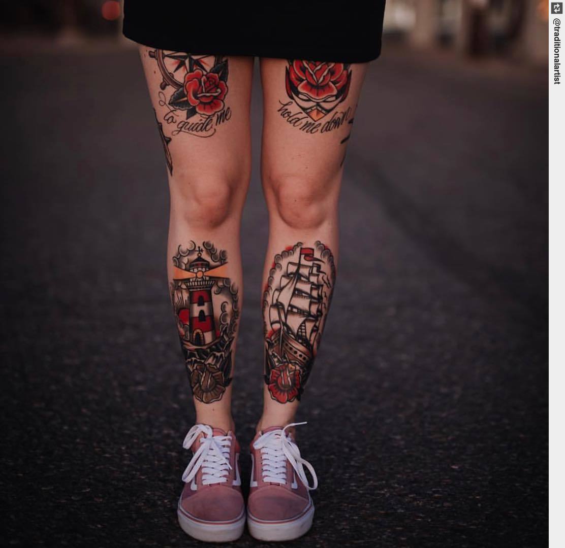 These shattered knee tattoos  roddlyterrifying