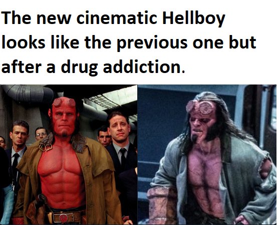 Jordan_Keats's tweet photo. The new Hellboy movie. via /r/funny https://t.co/RCWr8QiW7k https://t.co/99BZ8C9AKO