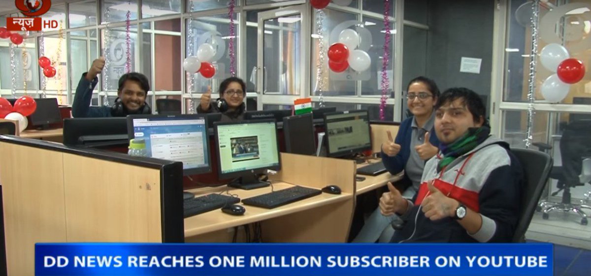 ImSmitasingh's tweet photo. #timetocheers #1millionsubscribers to #ddnews📷🎬📺 #youtubechannel https://t.co/kXManFoXiY