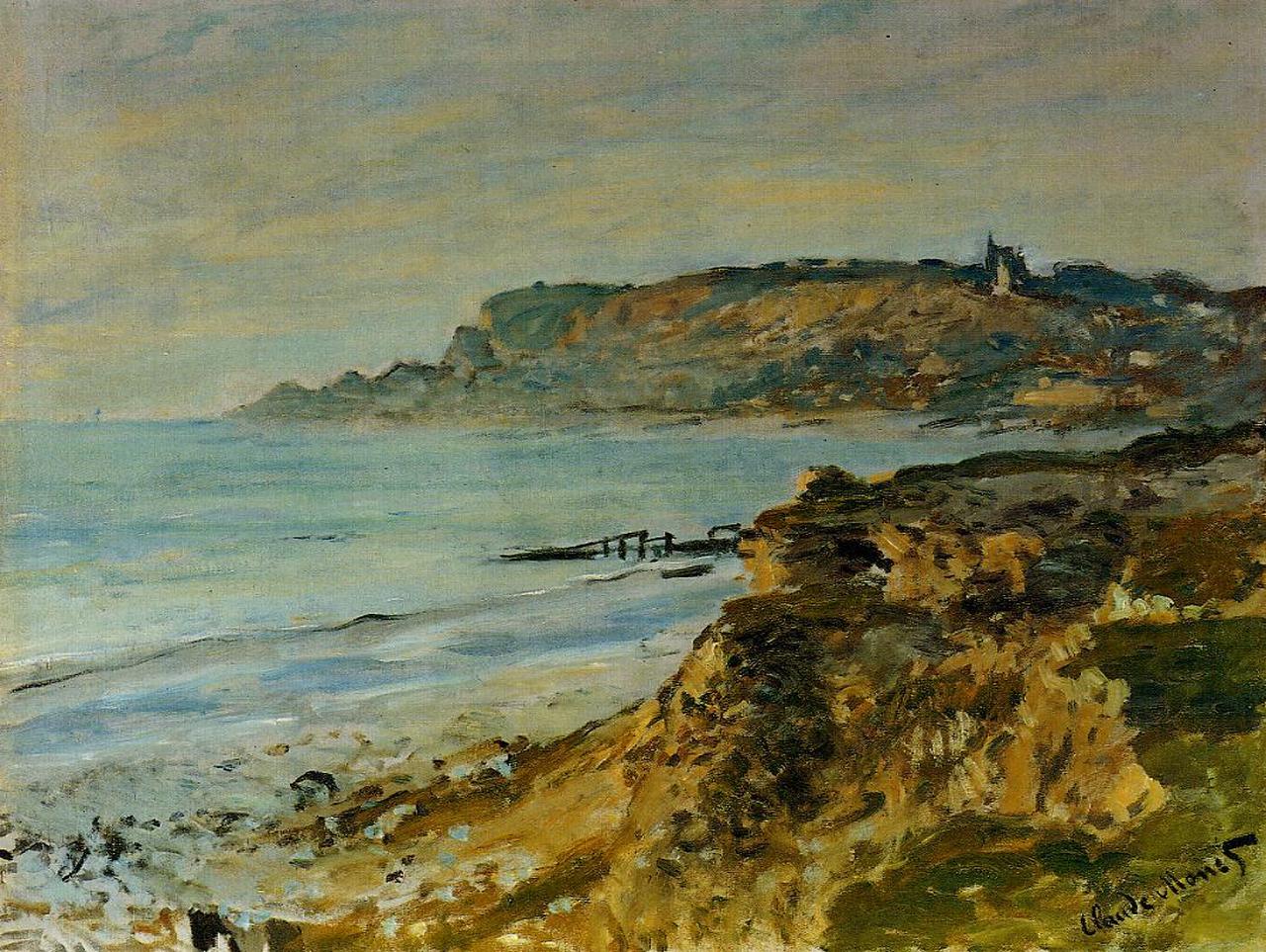 Claude Monet on Twitter: "Cliff at Sainte-Adresse, 1873 #claudemonet #impressionism… "
