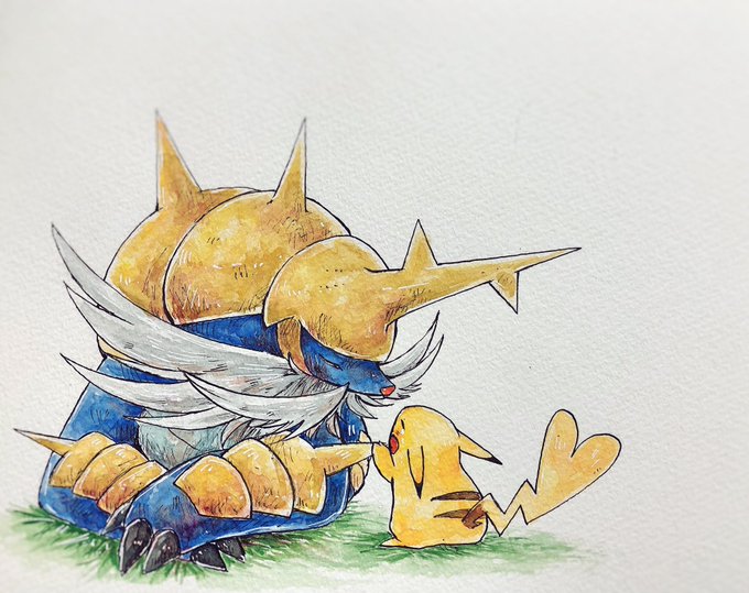 お題箱からダイケンキとピカチュウ「君が悲しむ姿は見たくないだけど君を守れるならばいくらでも盾になろう」 
