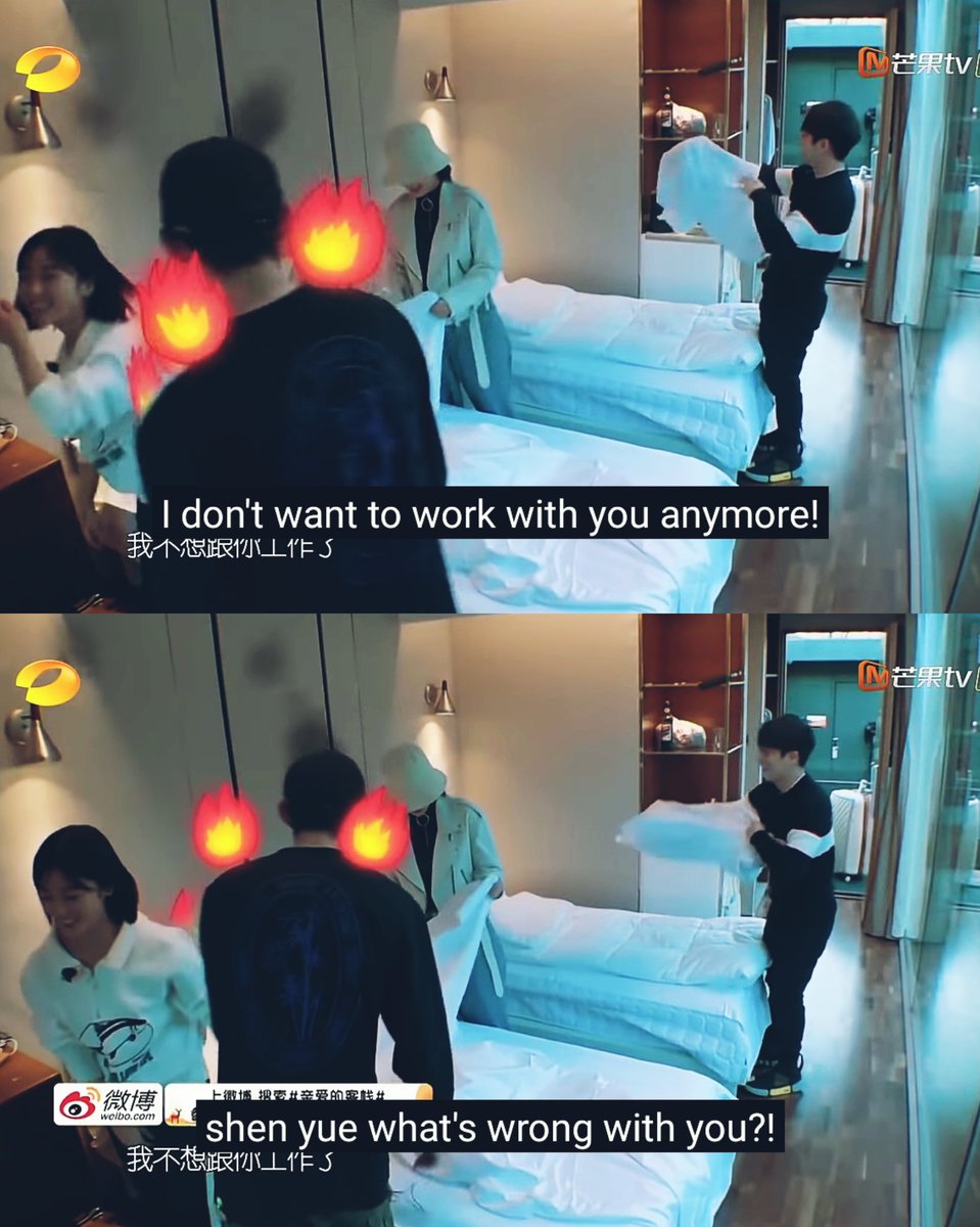 Part 1Dd said that it was not a comforter but Yy said it was, then Dd said it was a bed sheet and Yy insisted it was a comforter in rage, that is why he said "AIYOO" he knows they are about to have a big fight  and she said "I don't want to work w/ u anymore " i'm the aunt 