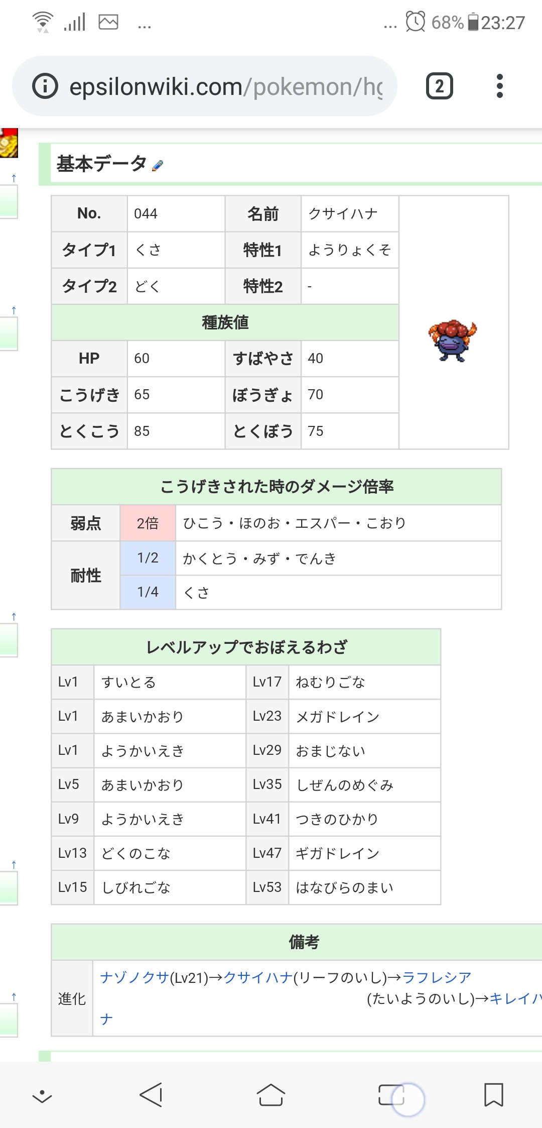 しろぐれ Clover T Repens 直近でキマワリで狙えそうな草技がはっぱカッターって考えたらキレイハナのほうがよさそうですね 今のとこどうしても草が必要ってわけでもないのでそんな急いでいるわけでもないですけど そういえばマジカルリーフって