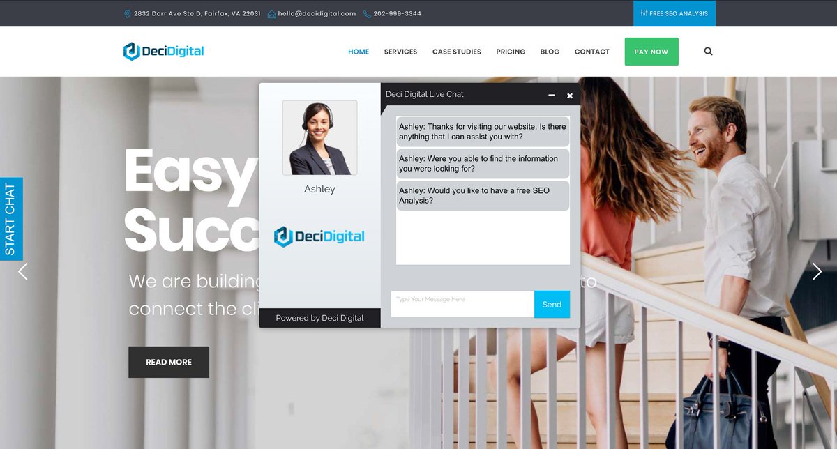 DeciDigital's tweet photo. There are #several #reasons why #livechat #service is #important. Your #website will be able to #connect #visitors to a person. They will not #need to press buttons on their #cellphone and wait long before someone receives their #message. 

Read More: https://t.co/k4pY8iQmcH https://t.co/Xxg5cpwFPk