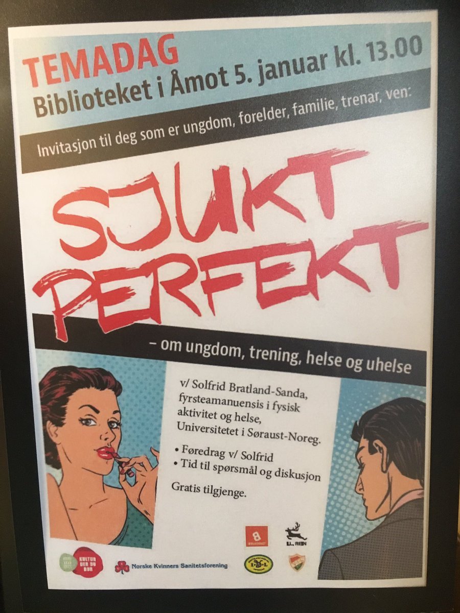 idrettspedagog's tweet photo. Min take-home message: Gjør #trening til #rekreasjon i stedet for #presentasjon for #generasjonprestasjon! @USN_info @USNbiblioteket @SanitetKvinnene #folkeakademietivinje #vinjeil #ildyrevaa https://t.co/vzY5pXPgLt