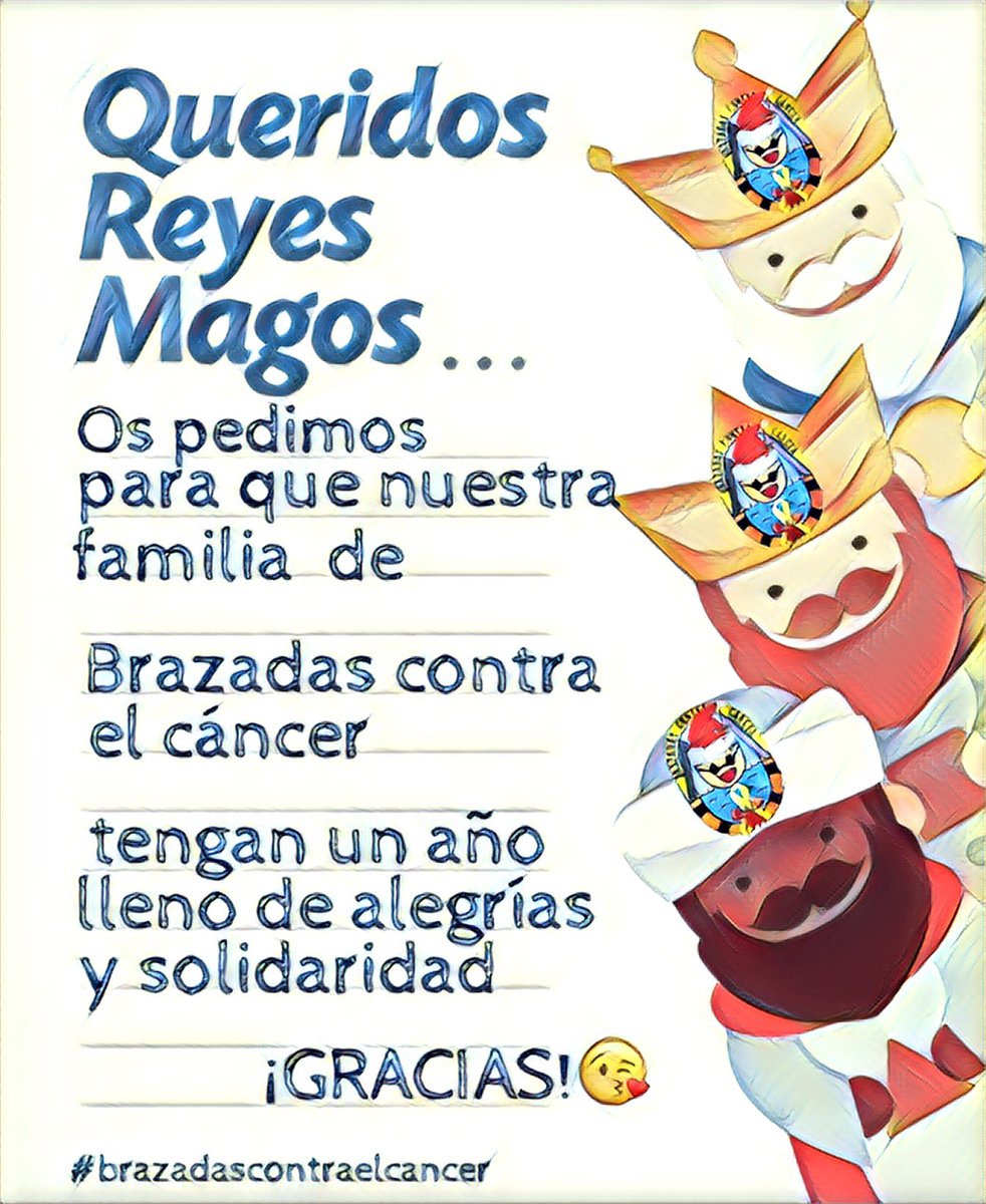 En esta noche tan mágica...
Que los #ReyesMagos os traigan toda la felicidad que seguro os merecéis por vuestro gran corazón solidario.
Gracias por vuestras #brazadascontraelcancer #mueveteporellos