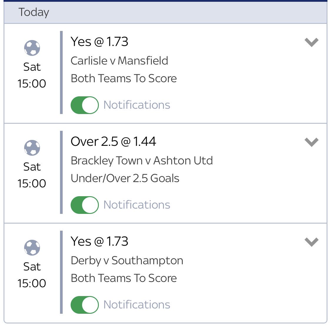 SBP_PAYG's tweet image. Daves tasty treble 

Odds: 4.31
Stake: 1u

Guys if this treble wins one of you will get the winnings. RT and Like this to win. Must be following me and have access to PayPal ok. I’m determined to give you lot some thing back. Let’s hope we get a winner 🙏